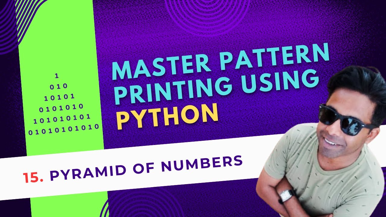 15. How to Print a Pyramid Pattern of Numbers | Python for Beginners ...