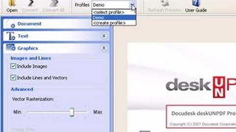 Advanced Features of deskUNPDF Professional: PDF to Word, PDF to Excel, & PDF to HTML