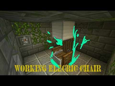 How To Make A Working Electric Chair Minecraft Pe Youtube