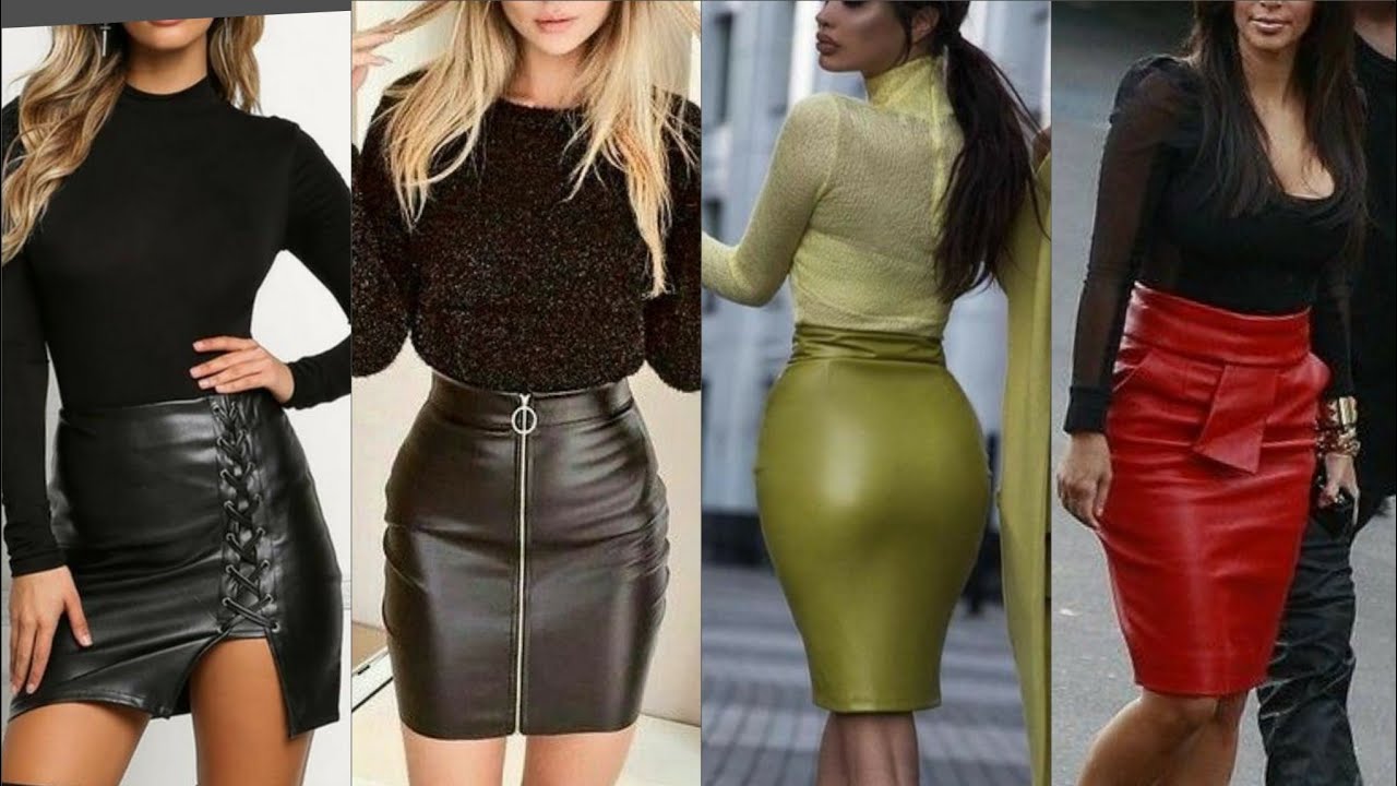 50+style and ideas how wear a leather mini skirts of girls2021| leather ...