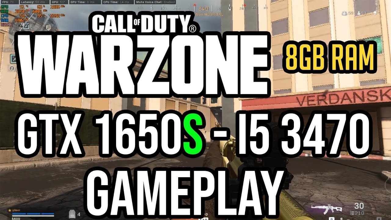 Call of Duty: Warzone Gameplay on | GTX 1650S 4GB - i5 3470 |