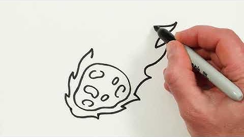 How to Draw a Falling Meteor | easy Drawings for Beginners