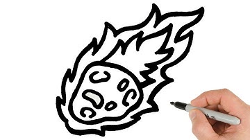 How to Draw a Falling Meteor | easy Drawings for Beginners