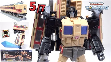 【トランスフォーマー 重連合体戦士ライデン 5/7】 MPG-05 トレインボット セイザン ヲタファの変形解説レビュー/ Transformers MPG-05 Trainbot Seizan