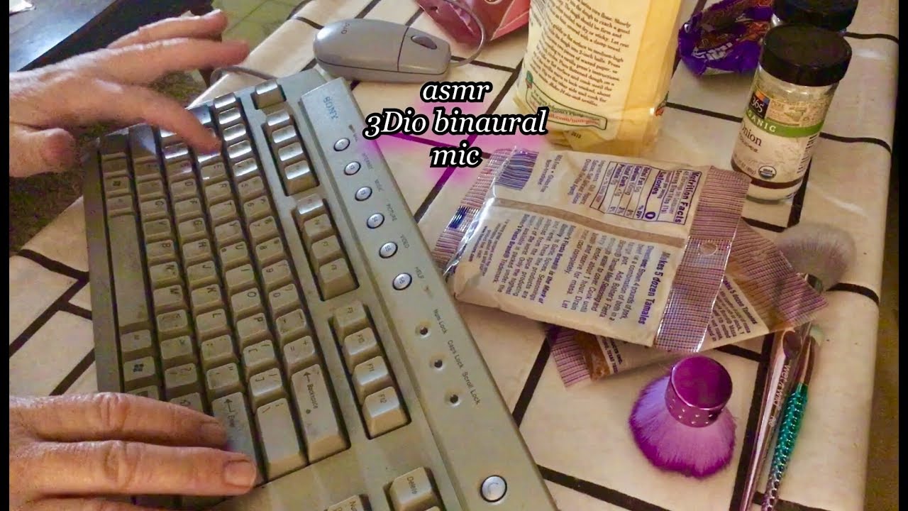 Angela Bright One Hour Quietly Typing up a Tamale Recipe, Juicy Grape bubble gum relaxing ASMR