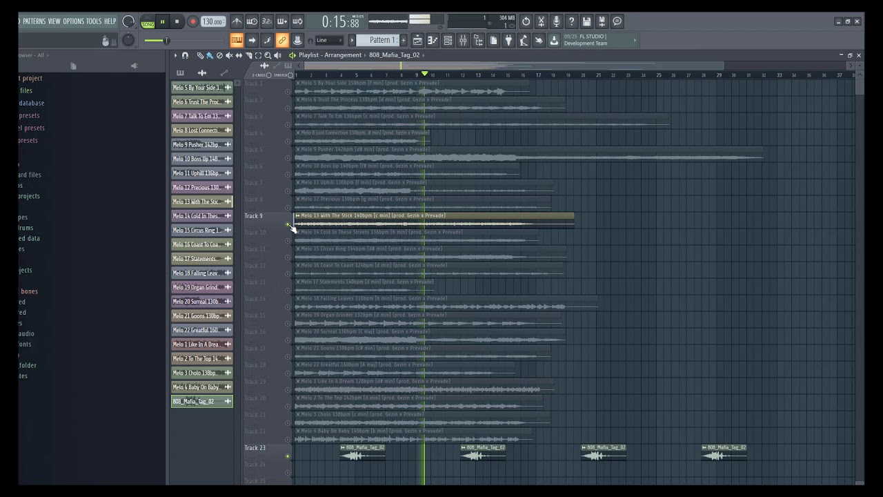 808 Mafia sample pack "Hiken" (sample previews)