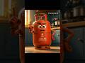 "Khamosh Cylinder Ka Sach ⚠️🔥"#GasCylinder #KitchenSafety #HiddenDanger #PixarStyle