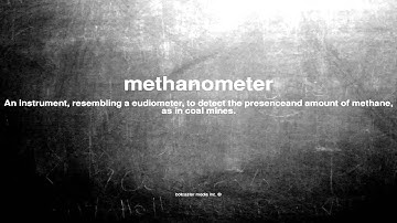 What does methanometer mean