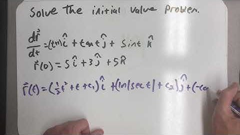 An initial value problem