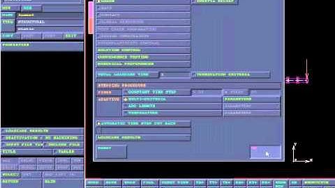 Marc Mentat Nonlinear beam analysis