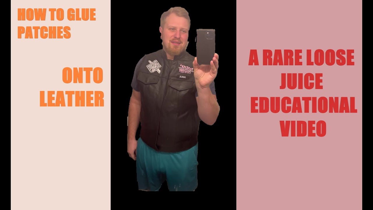 How to Glue Patches onto a Leather Vest YouTube