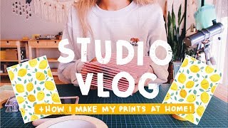 VLOG 012 | How I Make Art Prints At Home, Packing Orders and Patreon Goodie Bags