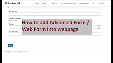 Power Apps Portal :  How to add Advanced Form / Web Form into webpage