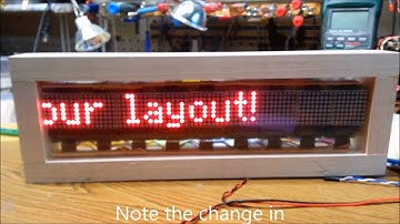 Arduino LED Matrix Demo Using 9 Modules
