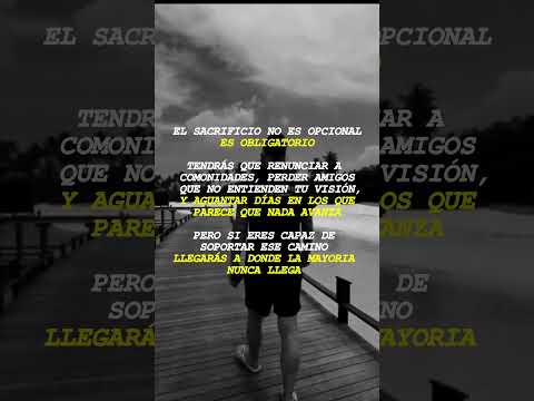 El sacrificio no se elige, se asume. #mentalidad #disciplina #progreso #exito