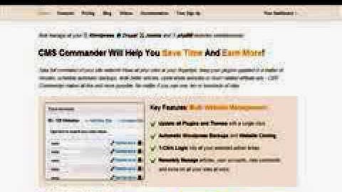 Cms Commander Features Overview