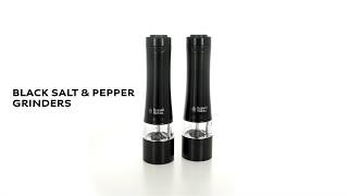 Black Salt & Pepper Grinders 360 - 28010-56 | Russell Hobbs