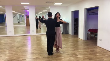 How to dance Pivot Turn in foxtrot - Improvers
