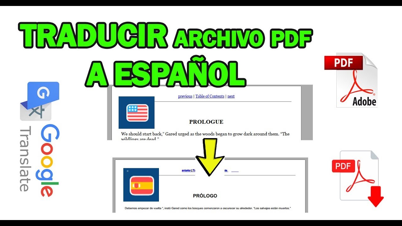 Traducir archivo PDF Translate a PDF File YouTube