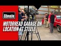 Motorhead garage on location at steele rubber products