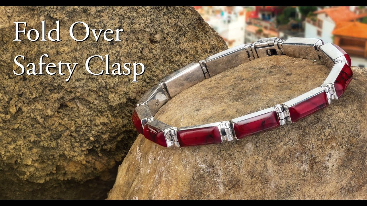 How to Use a Fold Over Safety Clasp - Tutorial 