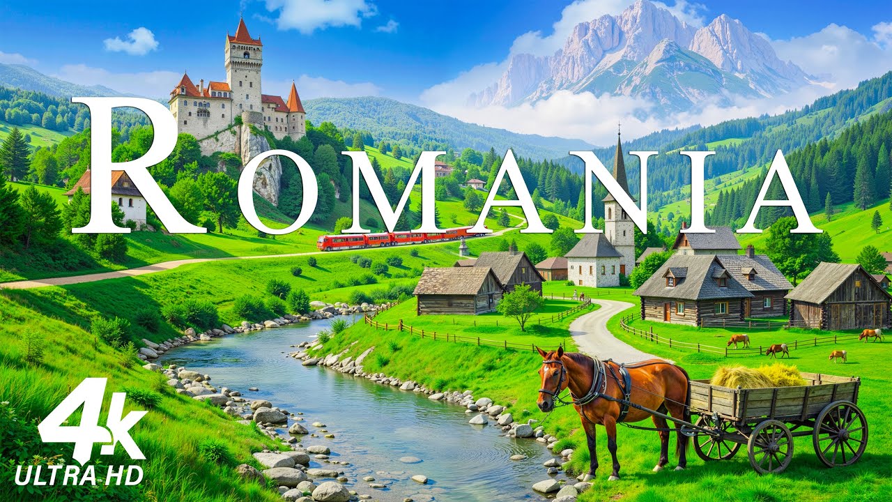 Румыния 4K | Откройте для себя страну сказочных замков, диких Карпат и мирных долин