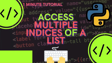 How to access multiple indices of a list in Python