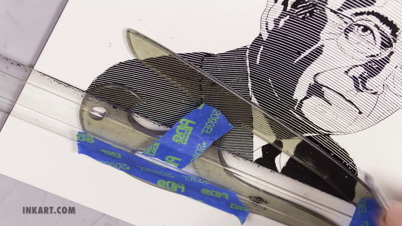 Scratchboard Illustration of Harry S Truman YouTube