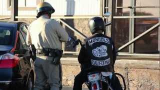 Lvmpd officers assist boulder city pd to keep the peace during meeting
of "outlaw" biker gang, mongols.