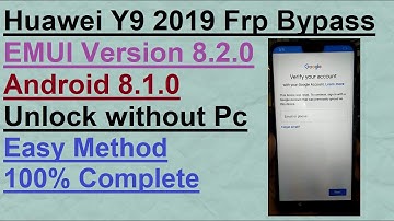 Huawei Y9 2019 Frp bypass | Google Account Verification Lock JKM-LX1 EMUI 8.2.0 | Unlock Without Pc