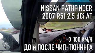 Динамика ДО и ПОСЛЕ ЧИПА Nissan Pathfinder 2.5 dCI