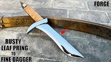 Rusty Leaf Spring Forge into Fine Knife | Ancient Craft