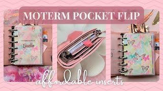 HOW I UPDATE MY PLANNER - affordable inserts | Moterm Pocket Luxe Summer Flip