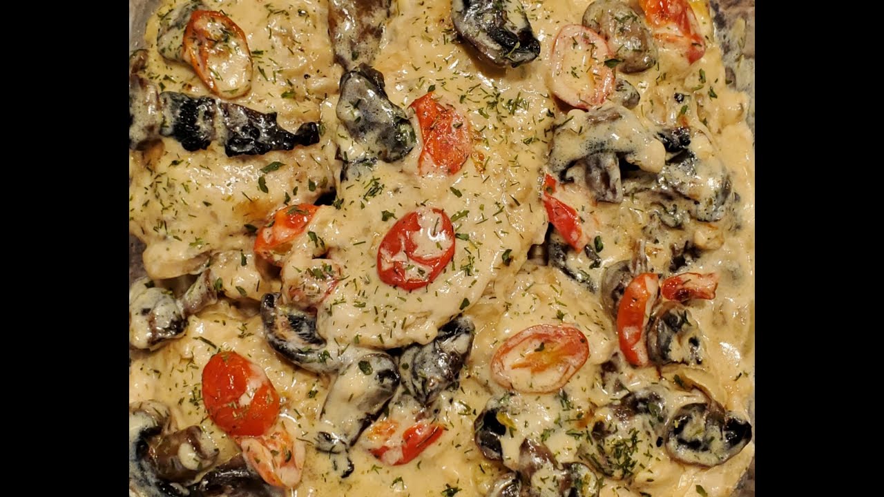 Mish I bardh I pules me sos me kepurdha - Best chicken breast recipe
