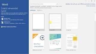 Individuelle Vorlagen in Word, Excel und PowerPoint – Office-Tutorial