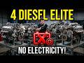 THE ONLY 4 ENGINES THAT DON'T NEED ELECTRICITY TO RUN (MECHANICAL DIESEL ONLY)