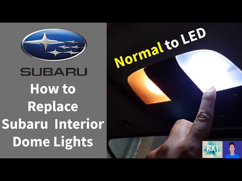 How to replace interior lights on a subaru