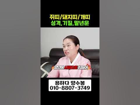 쥐띠/돼지띠/개띠 성격과 기질, 말년운은?? #Shots - Youtube