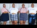 SHOPPING FOR PLUS SIZE SHORTS AND SKIRTS // BOOHOO PLUS SIZE HAUL (TRY-ON) // 24 3X // MISSJEMIMA