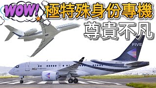 極尊貴罕見專機 Special aircraft for special status.