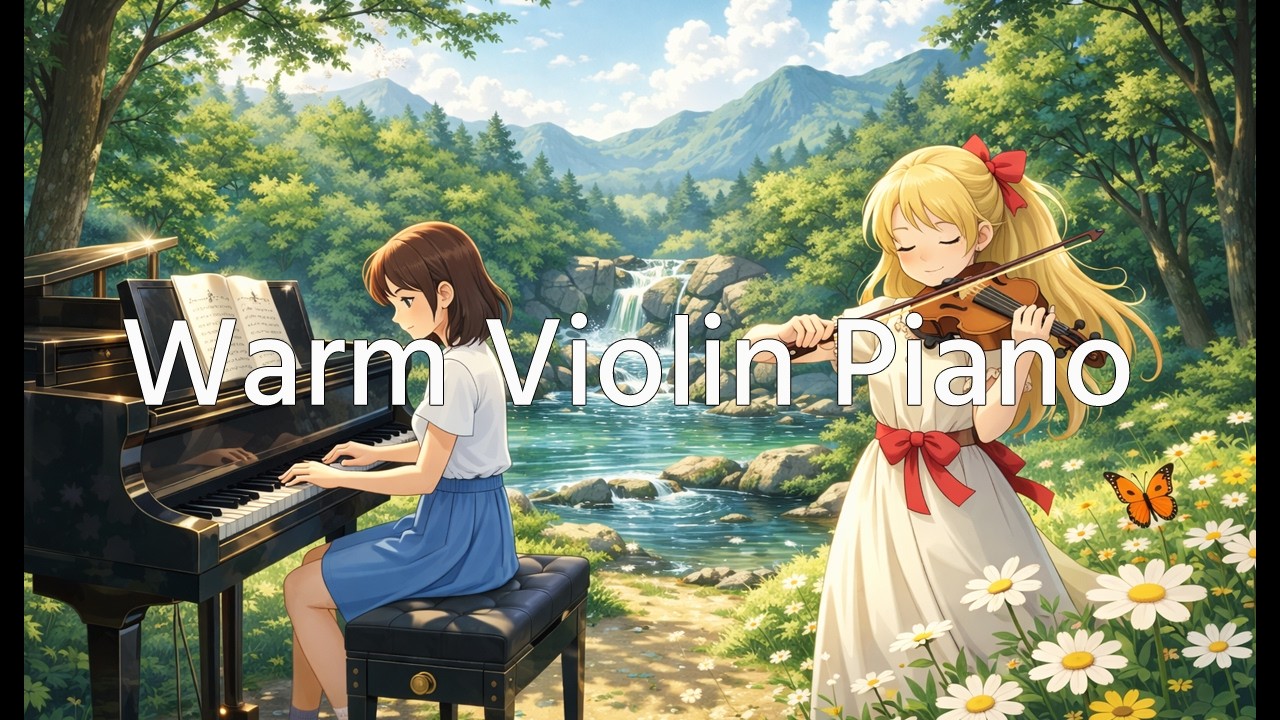 Warm Sunlight Piano & Violin 🎻 | Serene and Slightly Dramatic Melody