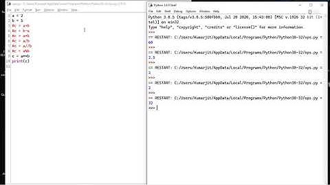 Learning Python | Arithmetic Operators