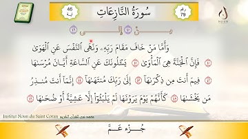 سورة النازعات من الآية 40 إلى 46