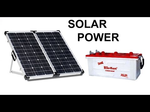 solar panel charging 12 volt battery