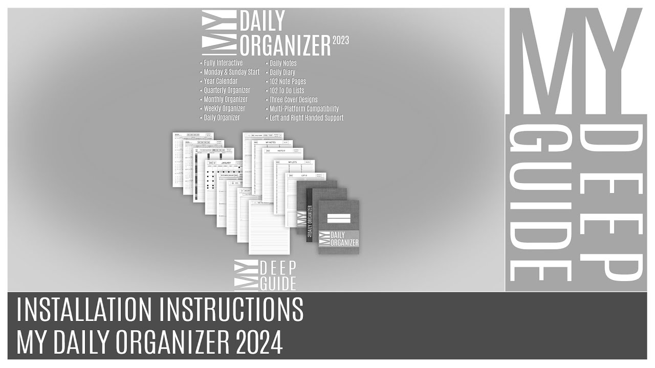 My Daily Organizer - 2024 | My Deep Guide