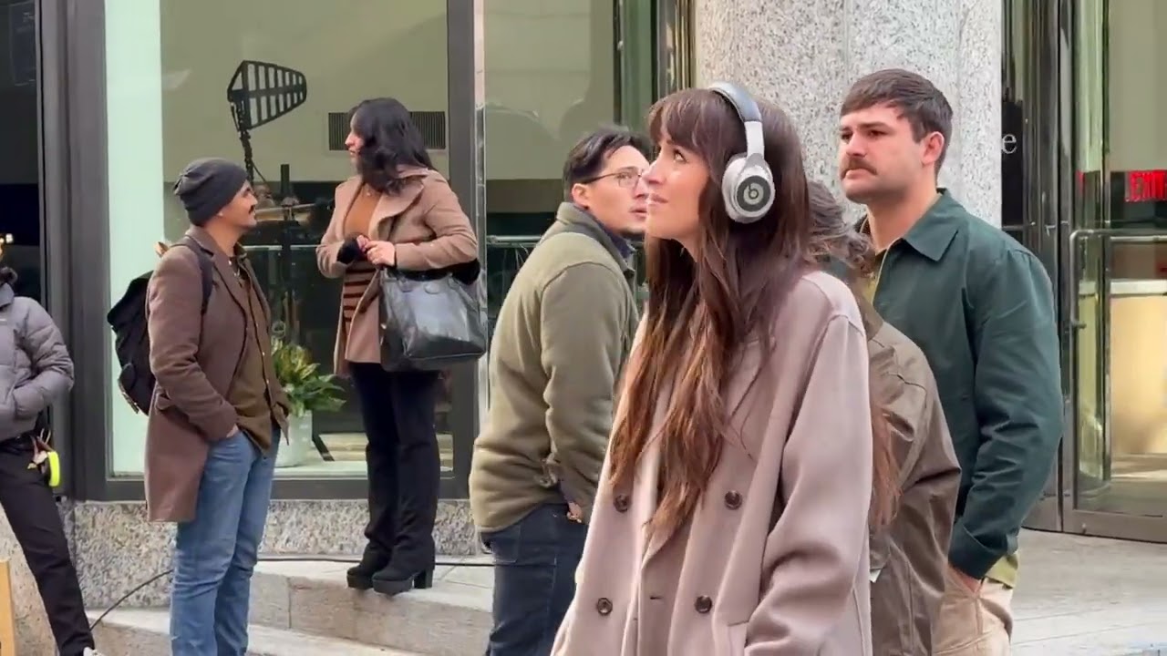 Dakota Johnson Spotted Filming