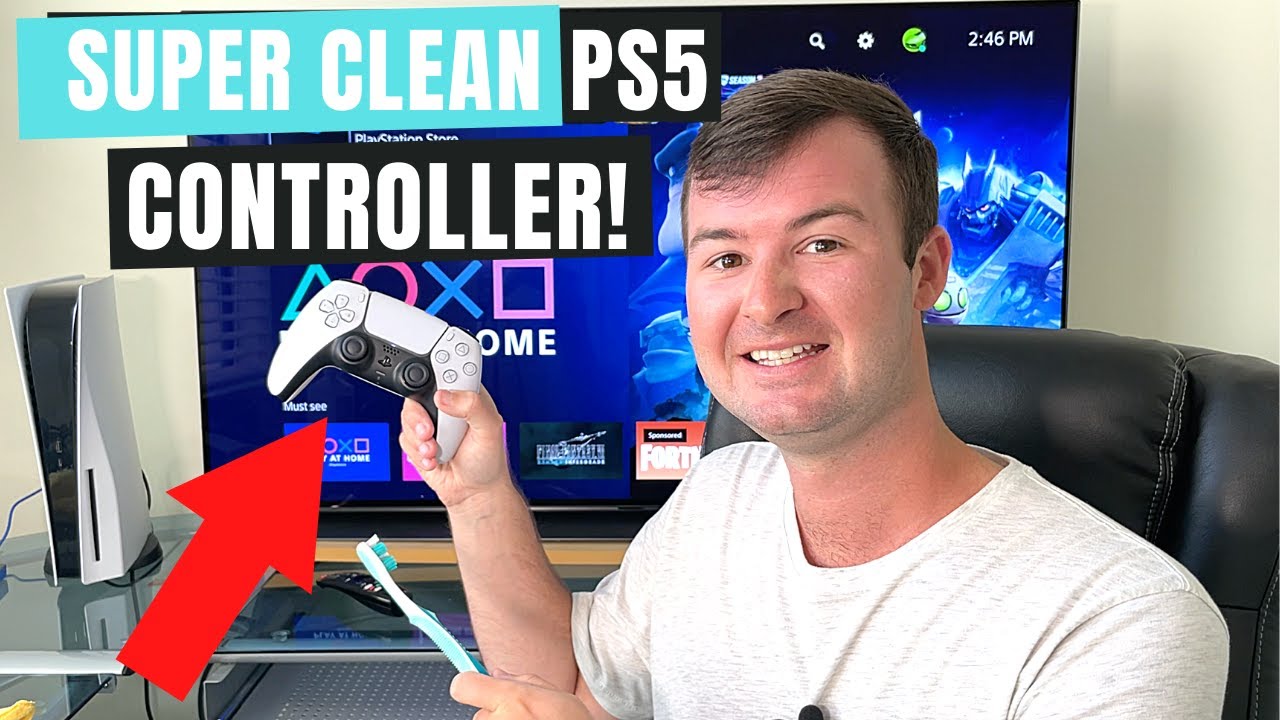 How To Clean The PlayStation 5 DualSense Controller (Two Easy Steps)!