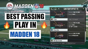 The Best Passing Play In Madden 18 | Madden 18 Tips