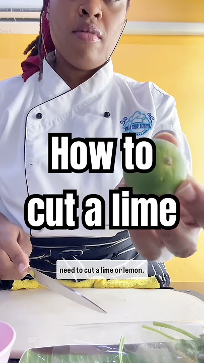 How to cut a lime #kitchenhacks #howto