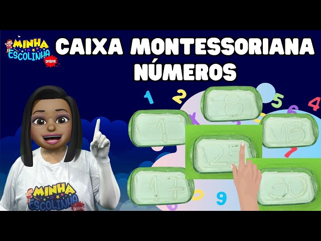 Caixa Montessoriana Com Números G5 - Educação Infantil -Videos Educativos - Atividades para Crianças